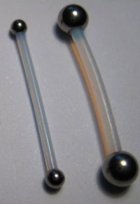 PTFE-Barbell 1,6 mm mit Stahlkugeln