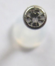 ETFE-Labret 1,2 / 1,6 mm mit Stahl Schraubeinsatz mit Stein CR