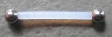 PTFE-Barbell 1,0 mm mit 2 mm Titankugeln
